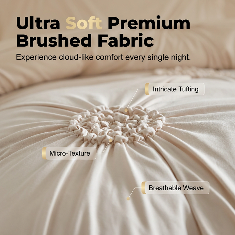 HavenMist Duvet Cover Set — Sleep in Wrapped Serenity