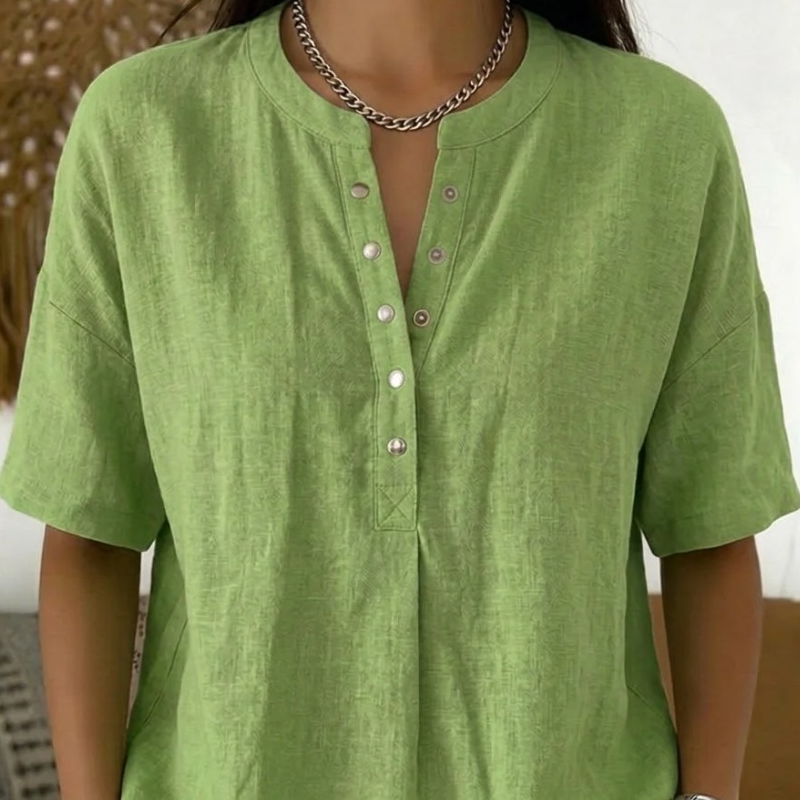 Fenna – Women's Casual Sweater made of Cotton-Linen Blend