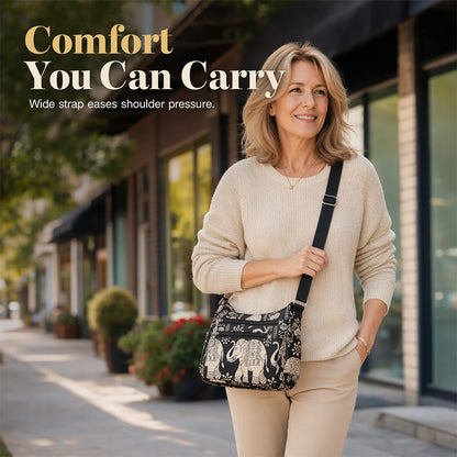 Sophie — Splash-Proof Nylon Crossbody Bag with Adjustable Strap
