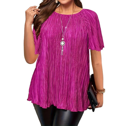 Serena — Stretchy Plus Size Women's Blouse with Elegant Fit