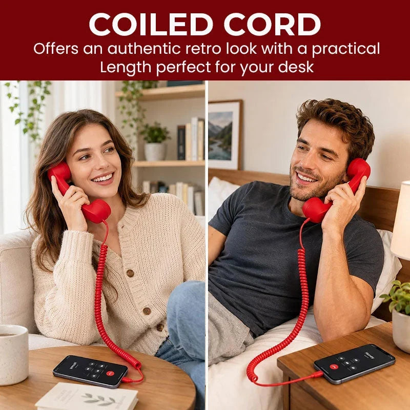 VoxRetro Handset — Effortless Calls, Timeless Style