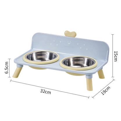 LuxPaw — Elevated Heart Pet Bowl Set | 50% OFF