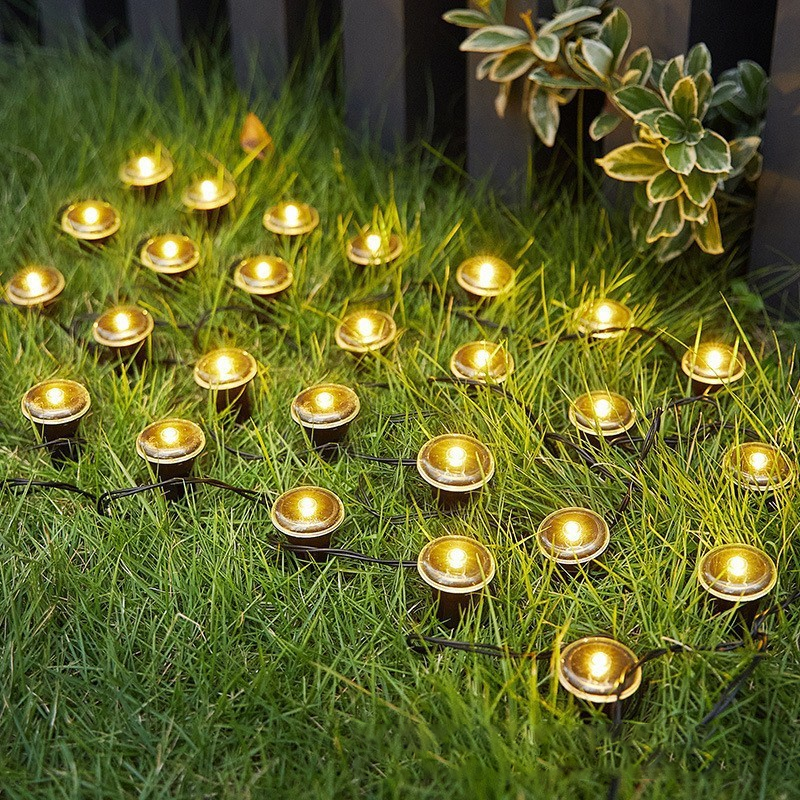 Solar-Powered Blue LED String Lights – Effortless Nights, Magical Glow