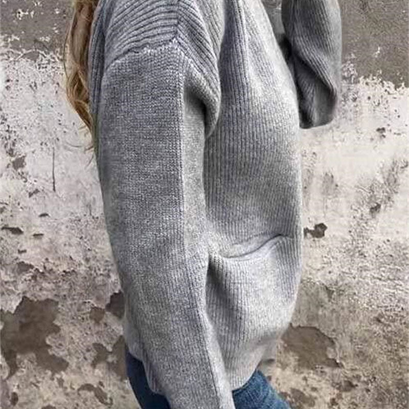 Evelyn — Cozy Cardigan with Zipper and Pockets