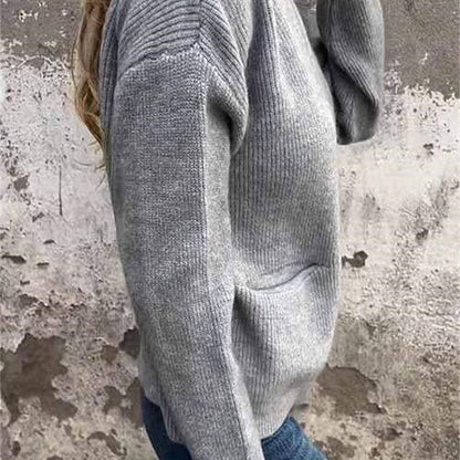 Evelyn — Cozy Cardigan with Zipper and Pockets