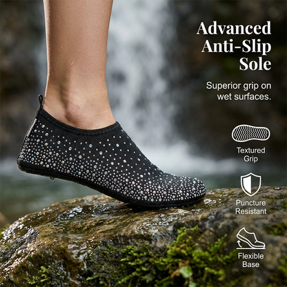 Fascinating water shoes with breathable mesh and non-slip sole