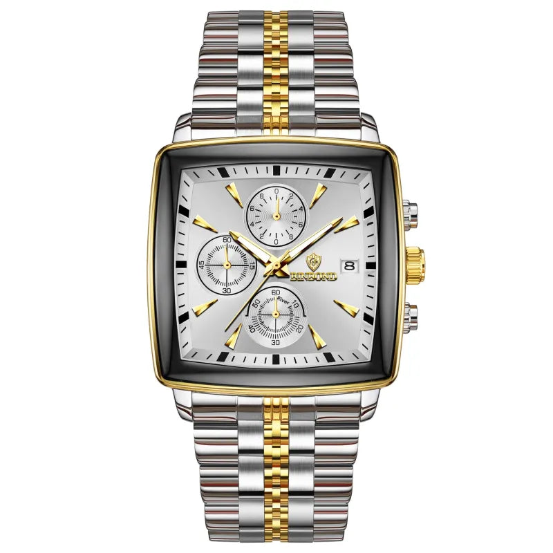 VeroLuxe Square Chronograph — Command Confidence Instantly