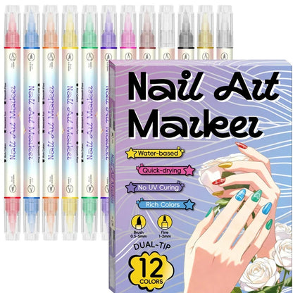 ArtEase Dual-Tip Pens — Effortless Salon-Style Nails