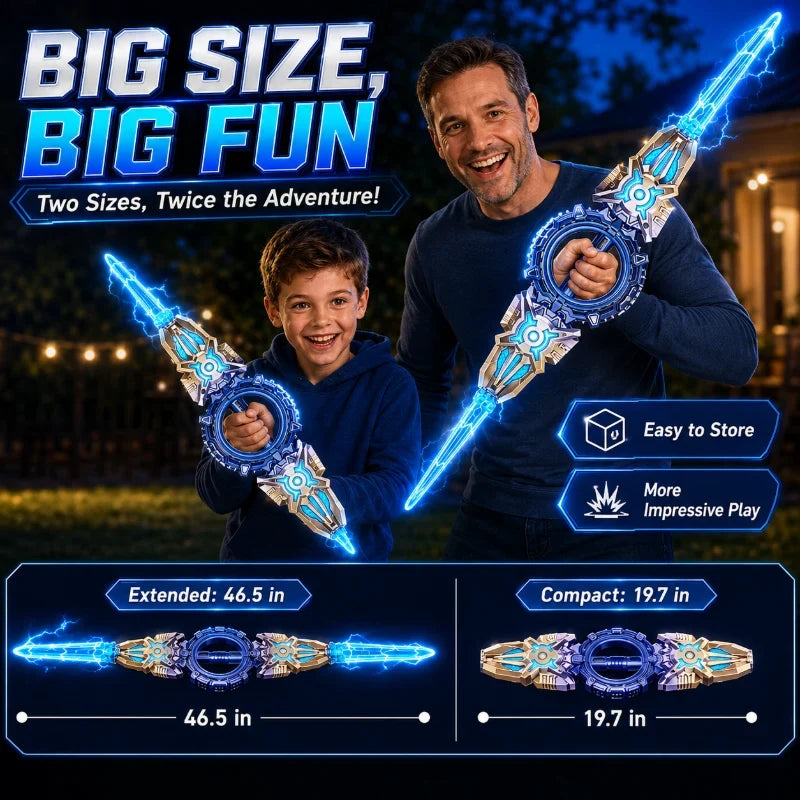 XyraBlaze Rechargeable Double-Blade Sword — Ignite Wild Imagination