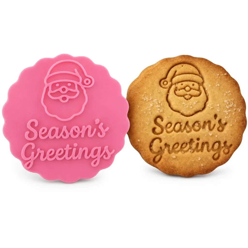 MerriMark Holiday Cookie Press Set — Perfectly Embossed Holiday Joy