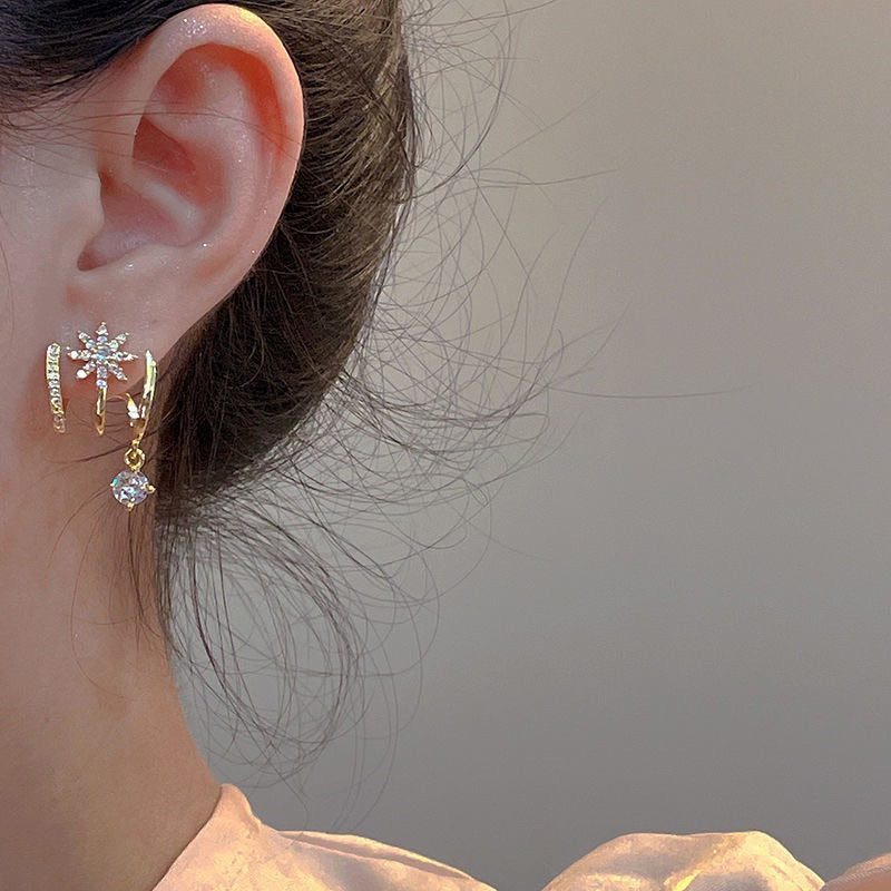 Aurora — Multi-Row Sparkle Earrings Set | 30% OFF