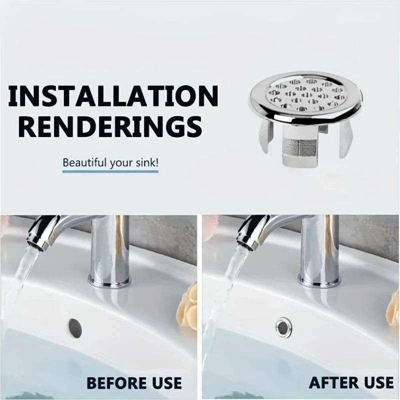 Smart Round Overflow Cover — Instant Sink Perfection