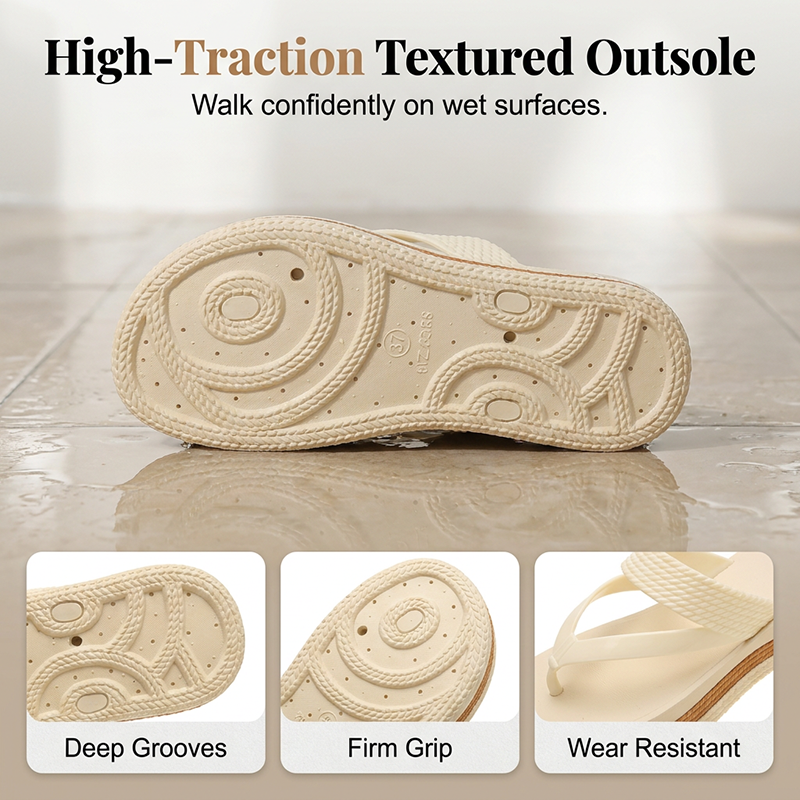 Maria – Woven Platform Toe Thongs for Women with Cloud Cushioning