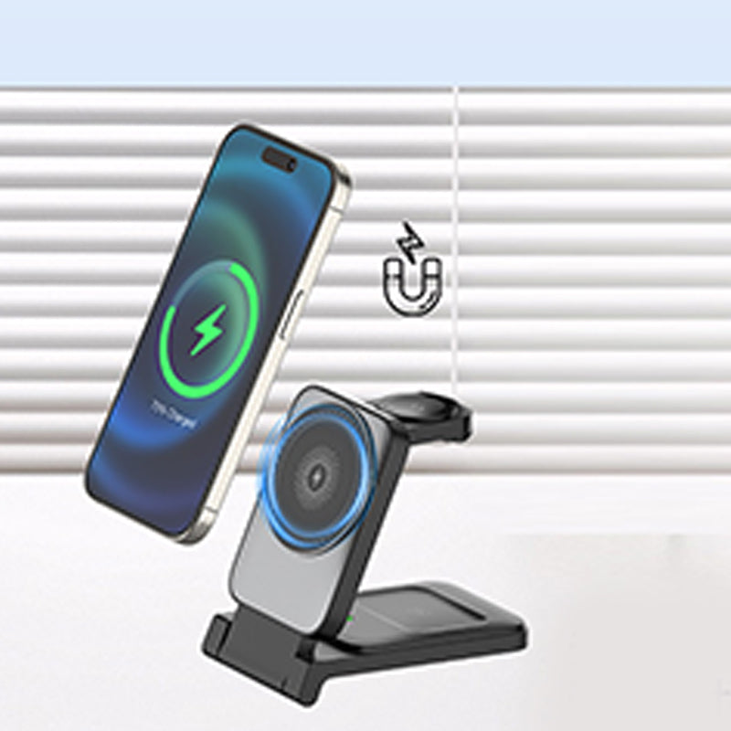 Voltiva 3-in-1 Foldable Wireless Power Hub – Effortless Power Supply for All Devices