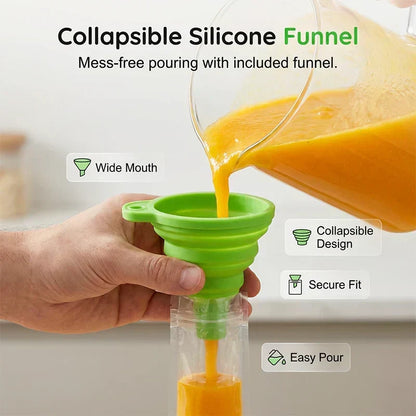ChillZip 50pcs — Self-Sealing Ice Pop Bags | 50% OFF