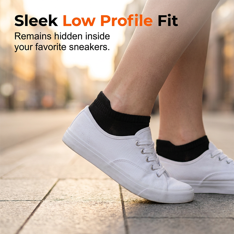 Miles – Sporty Ankle Socks with Moisture Control
