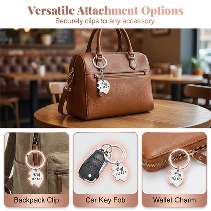 Connected Sister Keychain Set – Unbreakable Bond, Lasting Love