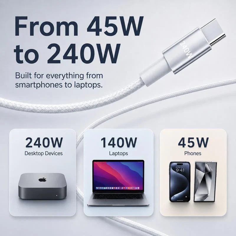 PowerUp 3-in-1 Cable — Charge Faster, Live Unstoppable