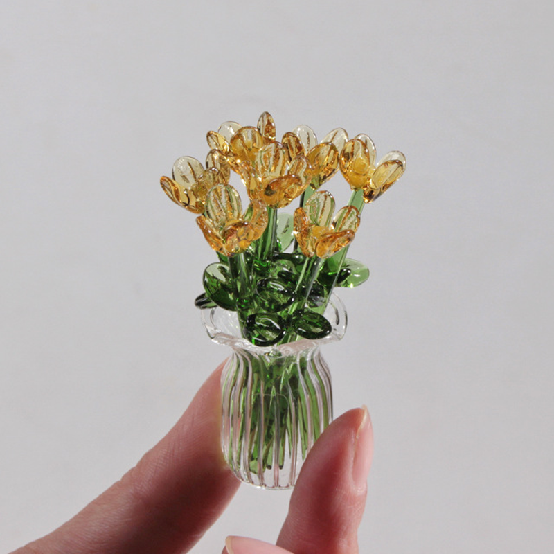 MiriFlor Mini Glass Flowers — Effortless Color Magic
