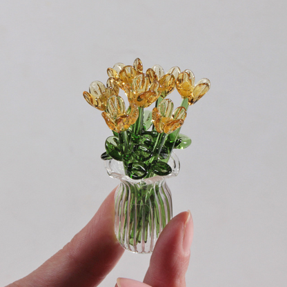 MiriFlor Mini Glass Flowers — Effortless Color Magic