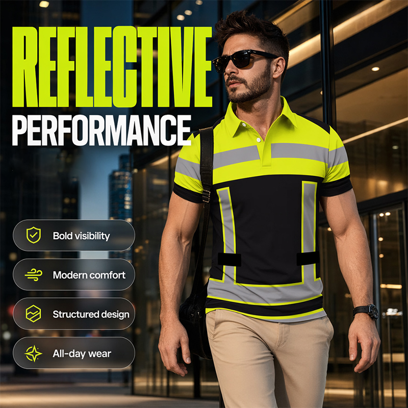 Mason — Lightweight, Breathable Safety Shirt with Reflective Stripes