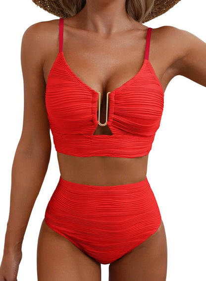 Amelia — Push-Up High Waist Bikini for Women