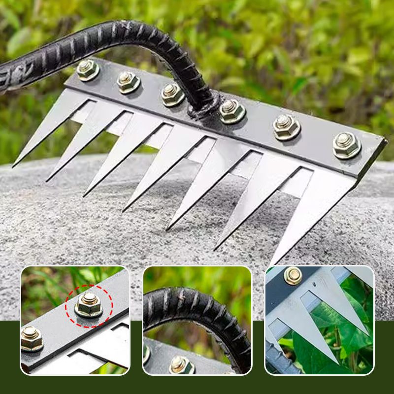 IronBloom — Carbon Steel Garden Rake | 50% OFF