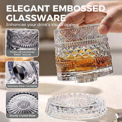 SpinMaster Whiskey Glass — Ignite Richer Sips