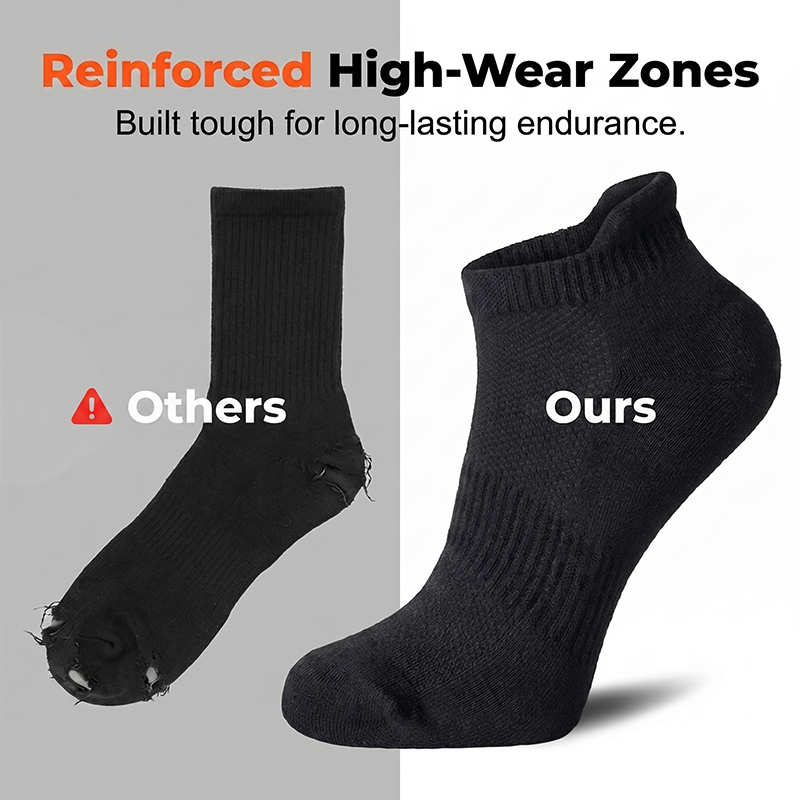 Miles – Sporty Ankle Socks with Moisture Control