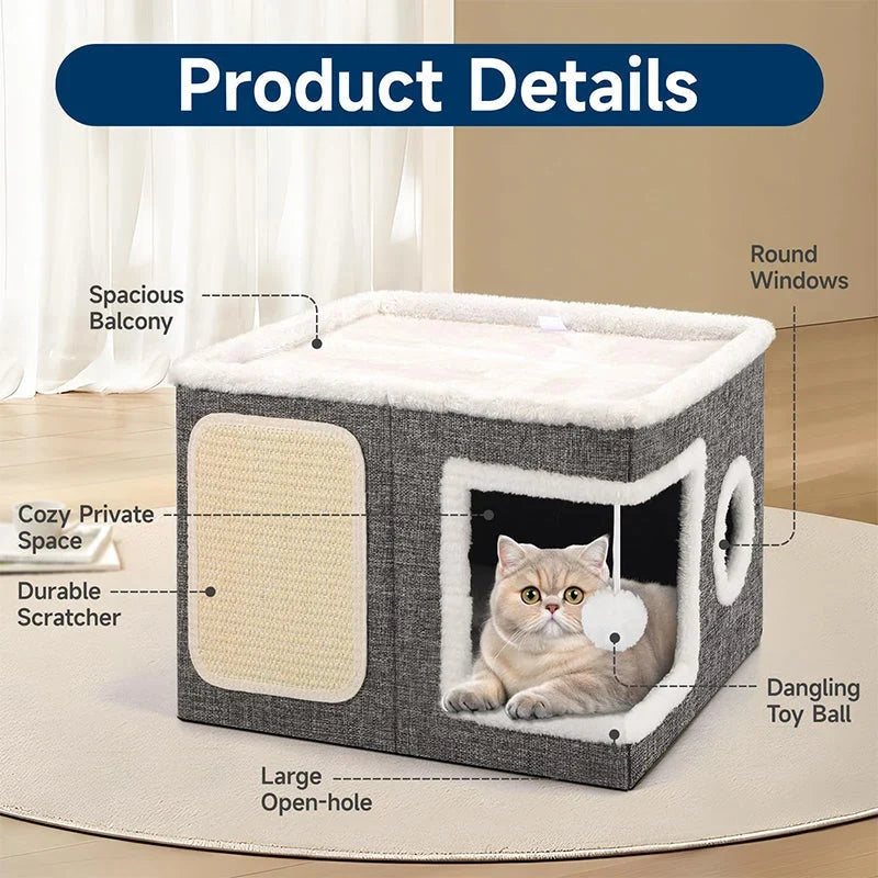 CozyNest Cat Hideaway — Ultimate Calm, Playful Comfort