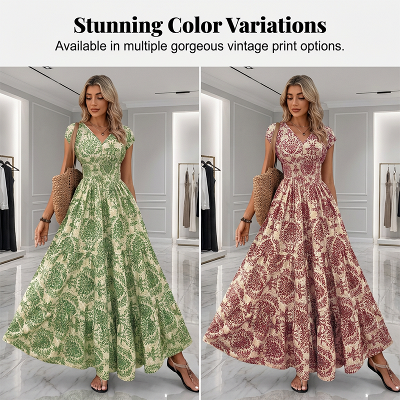 Clara — Floral Elegance Dress | 50% OFF
