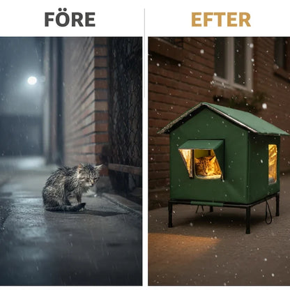 SkyNest Outdoor Cat Haven — Warmth, Comfort, Protection