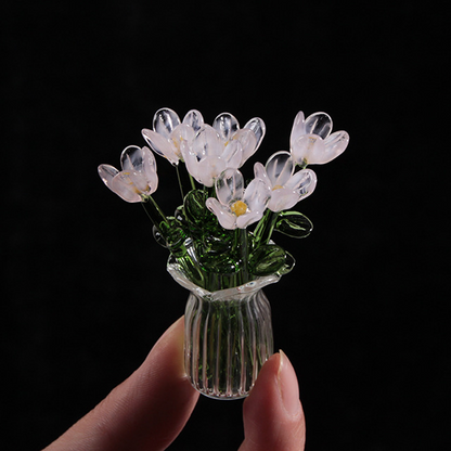 MiriFlor Mini Glass Flowers — Effortless Color Magic