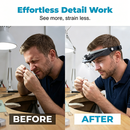 Precision Headband Magnifier – Hands-Free Focus Mastery
