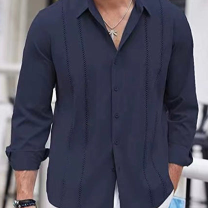 Emil — Men's Long-Sleeve Shirt with Elegant Collar