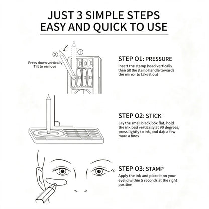 StampLiner — Seal-Shape Waterproof Eyeliner Pen | 1+1 FREE