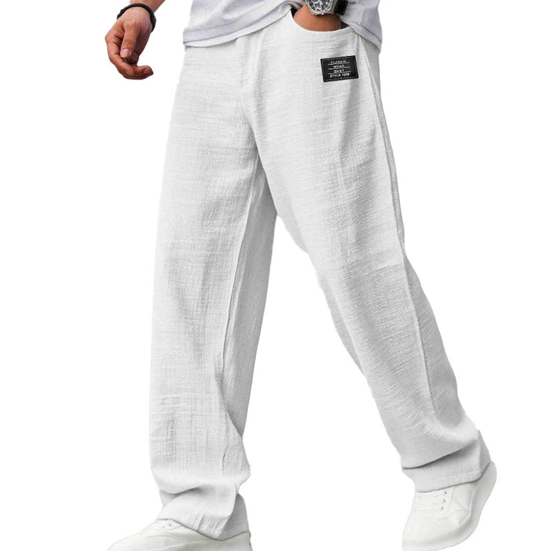 Ezra — Men's Lightweight Breathable Cotton-Linen Pants