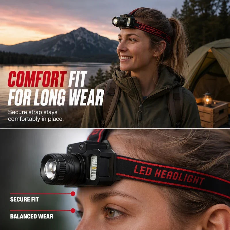 LED Headlamp — Hands-Free Safety Illuminate
