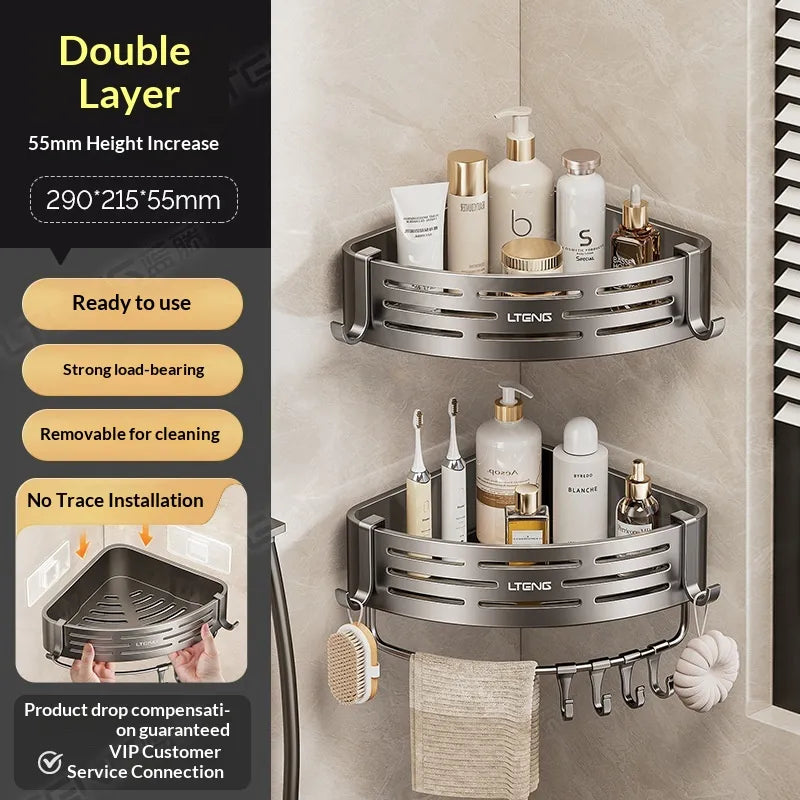 AquaNest Wall Organizer — Clutter-Free Shower Bliss