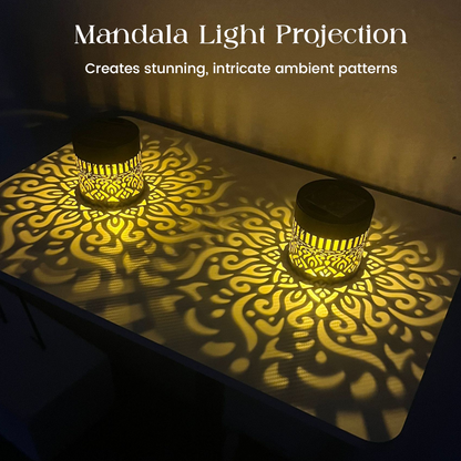 MandalaGlow — Solar Garden Lamp | 50% OFF