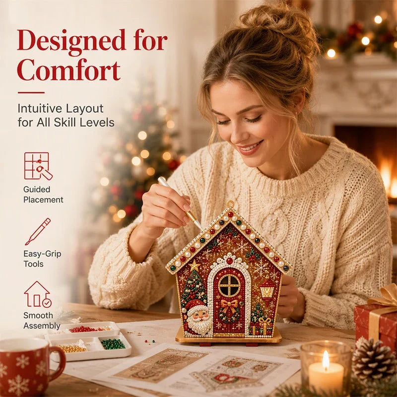 CrystalFrost 3D Bead Art Christmas Kit — Ignite Festive Joy
