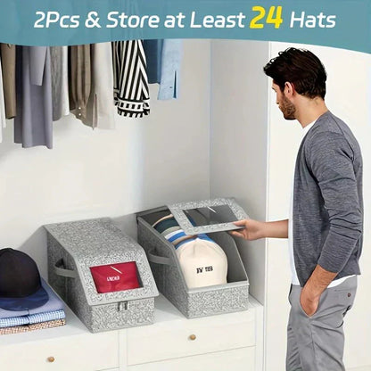 Stacking Box Hat Boxes — Clear, Orderly Safety