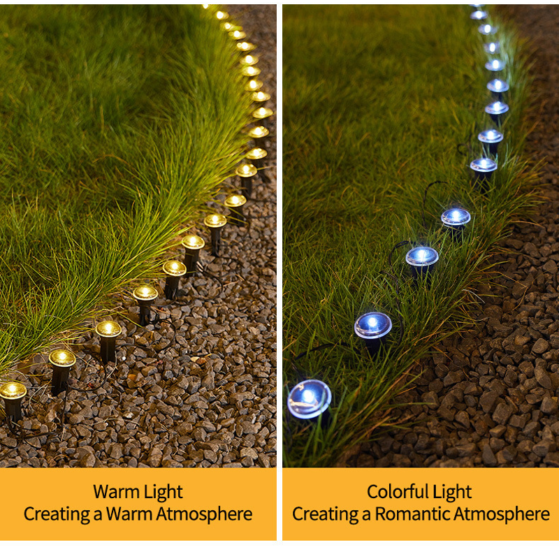 Solar-Powered Blue LED String Lights – Effortless Nights, Magical Glow