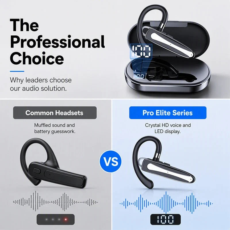 PulseWave Bluetooth Headset — Clear Calls, Effortless Comfort