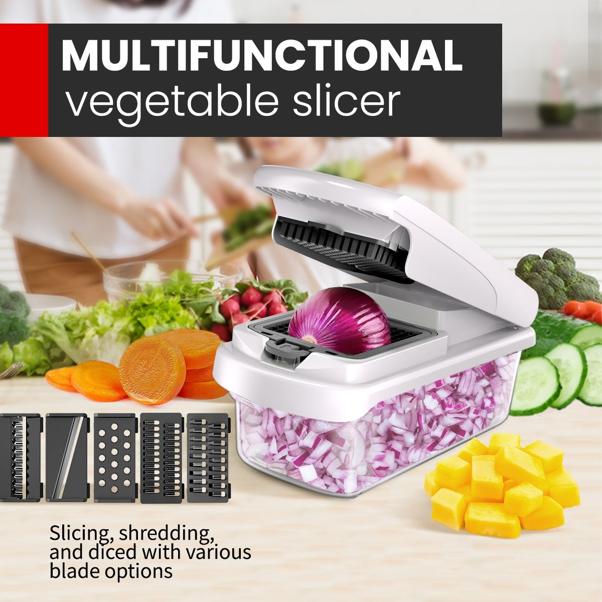 SliceMaster Pro — Vegetable Chopper | 50% OFF