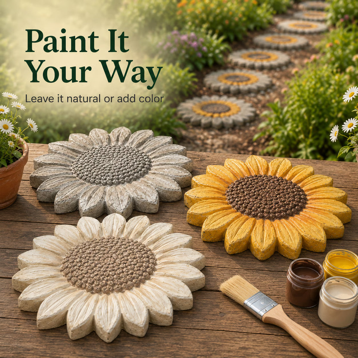 SunnyBloom — DIY Concrete Garden Mold | 50% OFF