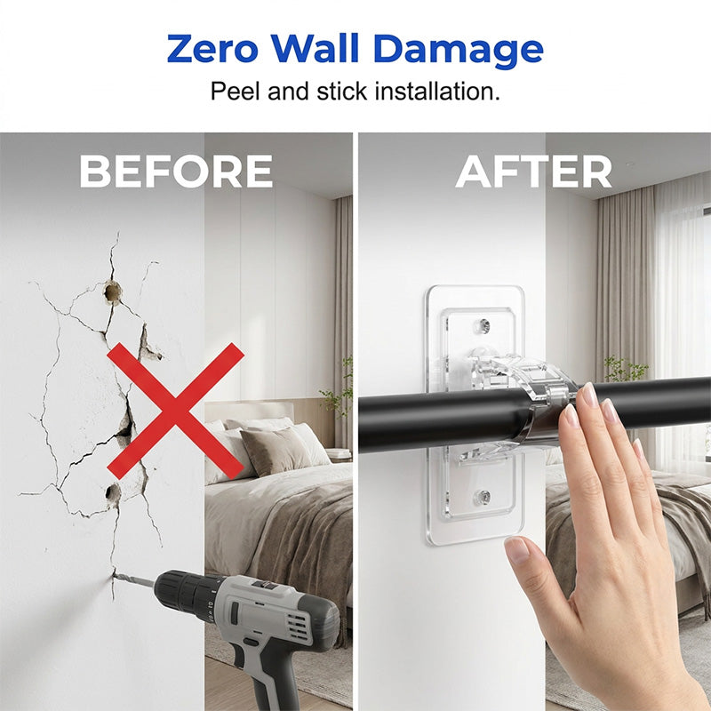 ClearHold Mounts – Damage-Free Curtain Freedom