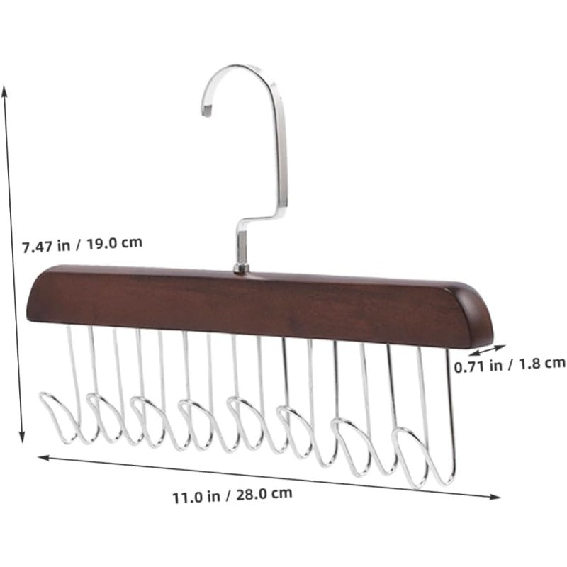 Timeless Wood & Steel Multi Hook Holder – Instant Order, Effortless Elegance