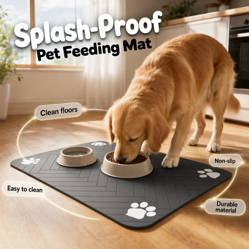 SlipGuard Pet Mat — Mess-Free Mealtime Bliss