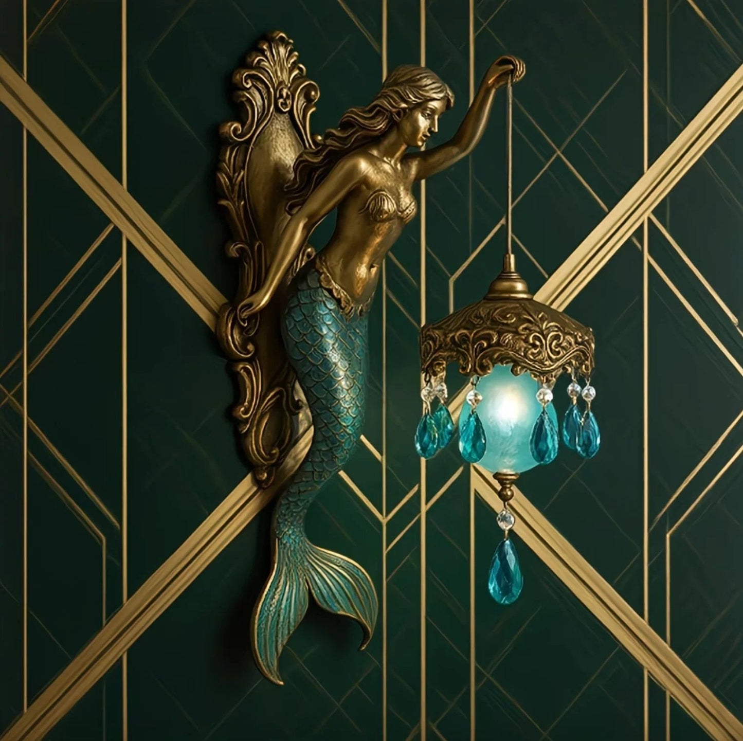 LuminaraMermaid — Fantasy Wall Lamp | 50% OFF